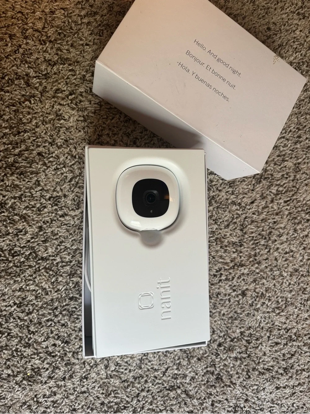 Nanit Smart Baby Monitor Camera with wall mount - White